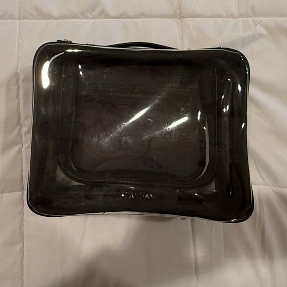 Calpak Large Clear Cosmetic Case in Black - Picture 1 of 2